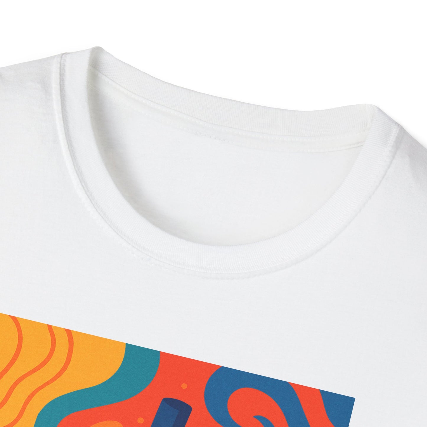 Colorful Bubble Tea Unisex Softstyle T-Shirt, Fun Summer Tee, Boba Milk Tea Gift, Vibrant Artistic Shirt, Trendy Casual Wear